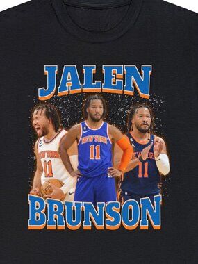 New York Knicks Player Shirt Jalen Brunson T-Shirts